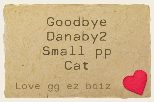 Goodbye Danaby2 Small pp Cat